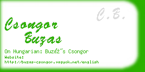 csongor buzas business card